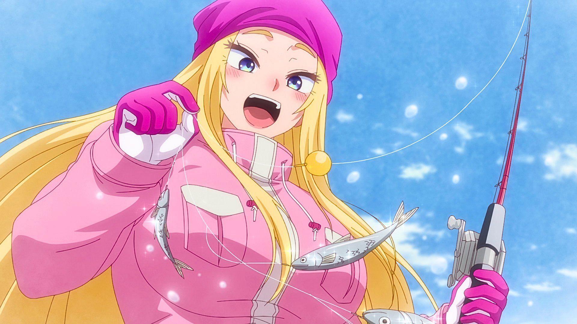Minami, as seen fishing (Image via Silver Link and Blade)